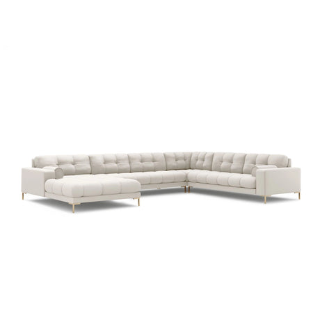 Bali 7-Sitzer Panorama Ecksofa, Rechte Seite, aus Strukturstoff, 327x256x75 cm von Cosmopolitan Design – Bild 4