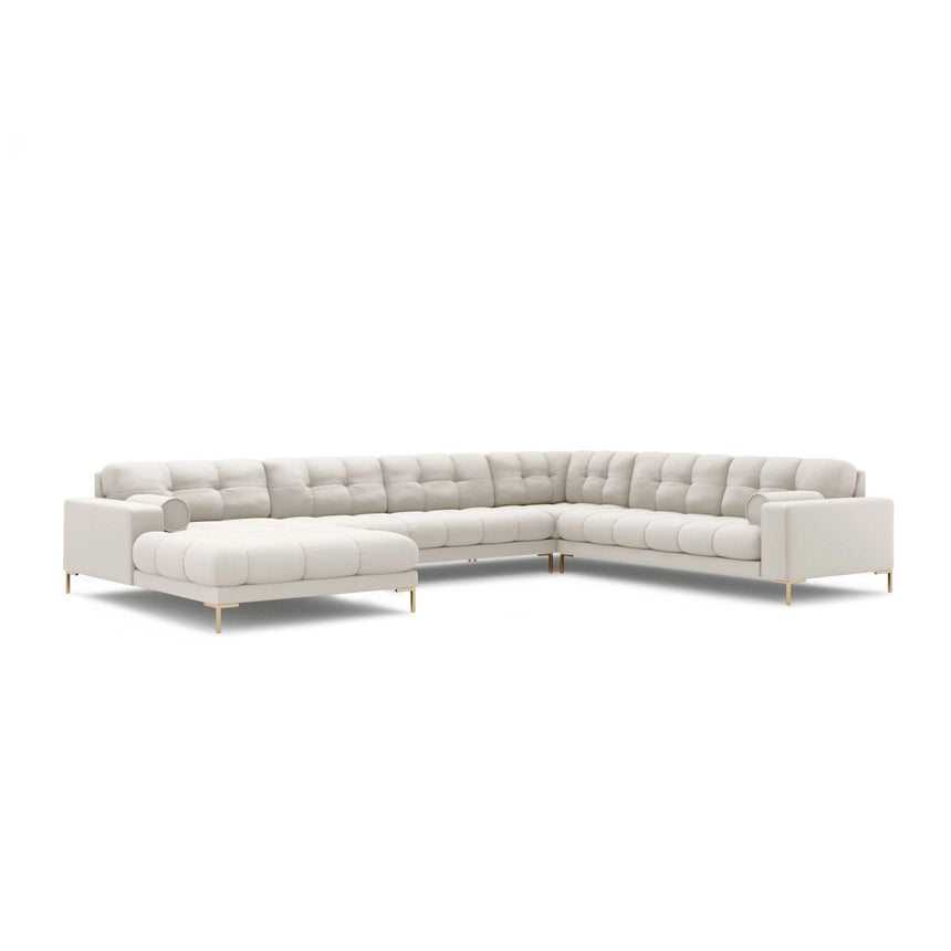 Bali 7-Sitzer Panorama Ecksofa, Rechte Seite, aus Strukturstoff, 327x256x75 cm von Cosmopolitan Design – Bild 4