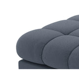 Bali 7-Sitzer Panorama Sofa aus Strukturierter Stoff in Dunkelblau (Nea 86), Beine in Goldmetall, 383x185x75 cm von Cosmopolitan Design – Bild 6