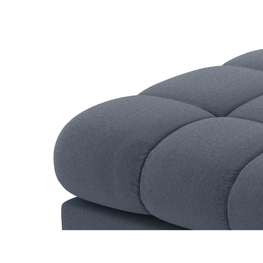 Bali 7-Sitzer Panorama Sofa aus Strukturierter Stoff in Dunkelblau (Nea 86), Beine in Goldmetall, 383x185x75 cm von Cosmopolitan Design – Bild 6