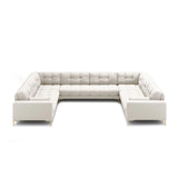 Bali 9-Sitzer Panorama Sofa aus Samt oder Strukturstoff, 327x256x75 cm von Cosmopolitan Design – Bild 3