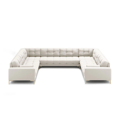 Bali 9-Sitzer Panorama Sofa aus Samt oder Strukturstoff, 327x256x75 cm von Cosmopolitan Design – Bild 3