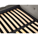 Bali Bett mit Doppelkopfteil und Stauraum, aus Samt (Blu13) in Hellgrau, 180x200 cm von Cosmopolitan Design – Bild 8