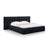 Bali Bett mit Doppelkopfteil und Stauraum, aus Samt (Blu89) in Dunkelblau, 140x200 cm von Cosmopolitan Design – Bild 1