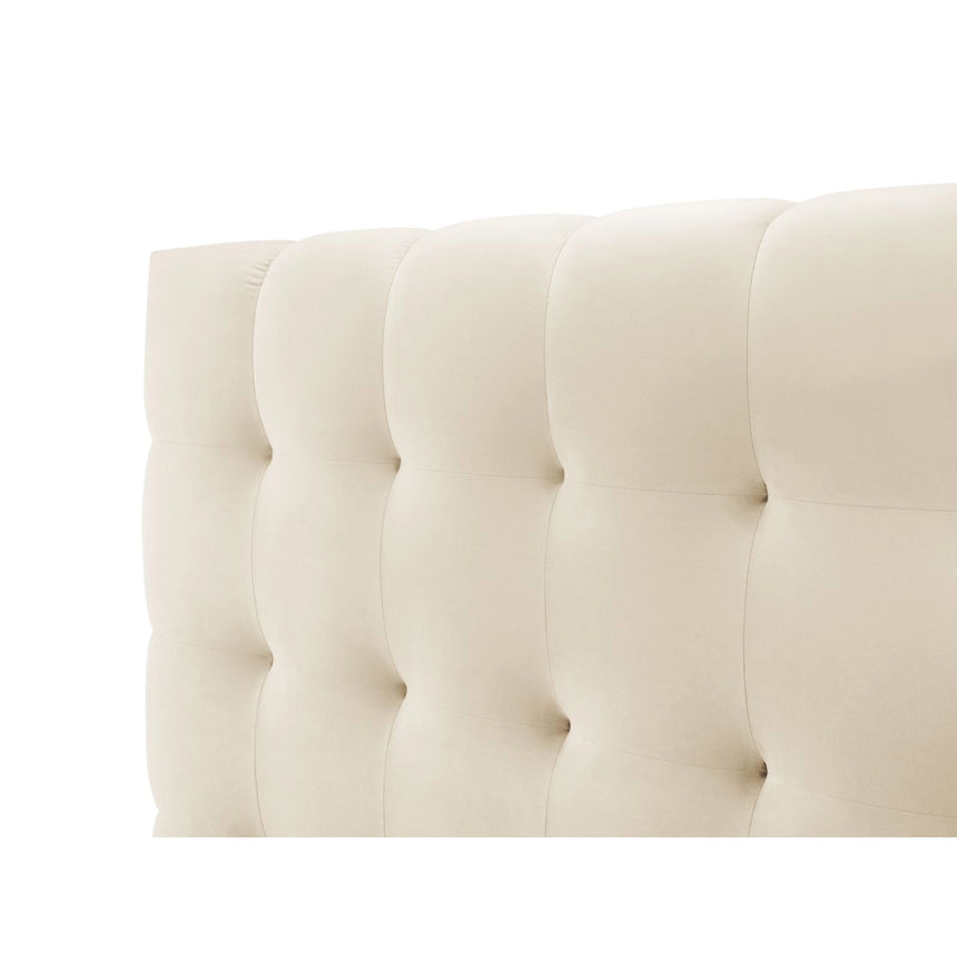 Bali Bett mit Kopfteil und Stauraum, Samtoptik, 180x200 cm von Cosmopolitan Design – Bild 7