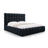 Bali Bett mit Kopfteil und Stauraum, aus Samt (Blu89) in Dunkelblau, 200x200 cm von Cosmopolitan Design – Bild 1