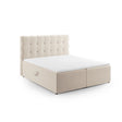Bali Boxspringbett mit Kopfteil und Stauraum aus Samt, 140x200 cm von Cosmopolitan Design – Bild 1