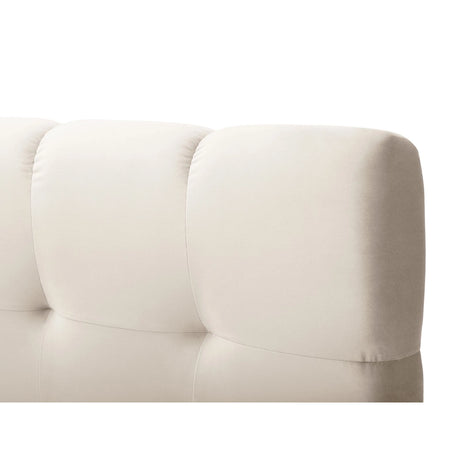 Bali Boxspringbett mit Kopfteil und Stauraum aus Samt, 180x200 cm von Cosmopolitan Design – Bild 6
