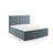 Bali Boxspringbett mit Kopfteil und Stauraum aus Samt in Hellblau (Bluvel 06), 200x160 cm von Cosmopolitan Design – Bild 1