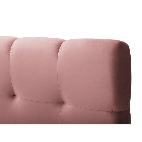 Bali Boxspringbett mit Kopfteil und Stauraum aus Samt in Rosa (Bluvel 52), 200x160 cm von Cosmopolitan Design – Bild 6