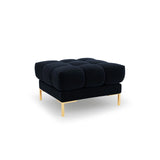 Bali Pouf aus Samt in Dunkelblau (Bluvel 89), 60x60x41 cm von Cosmopolitan Design – Bild 1