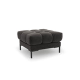 Bali Pouf aus Samt in Dunkelgrau (Bluvel 18), 60x60x41 cm von Cosmopolitan Design – Bild 1