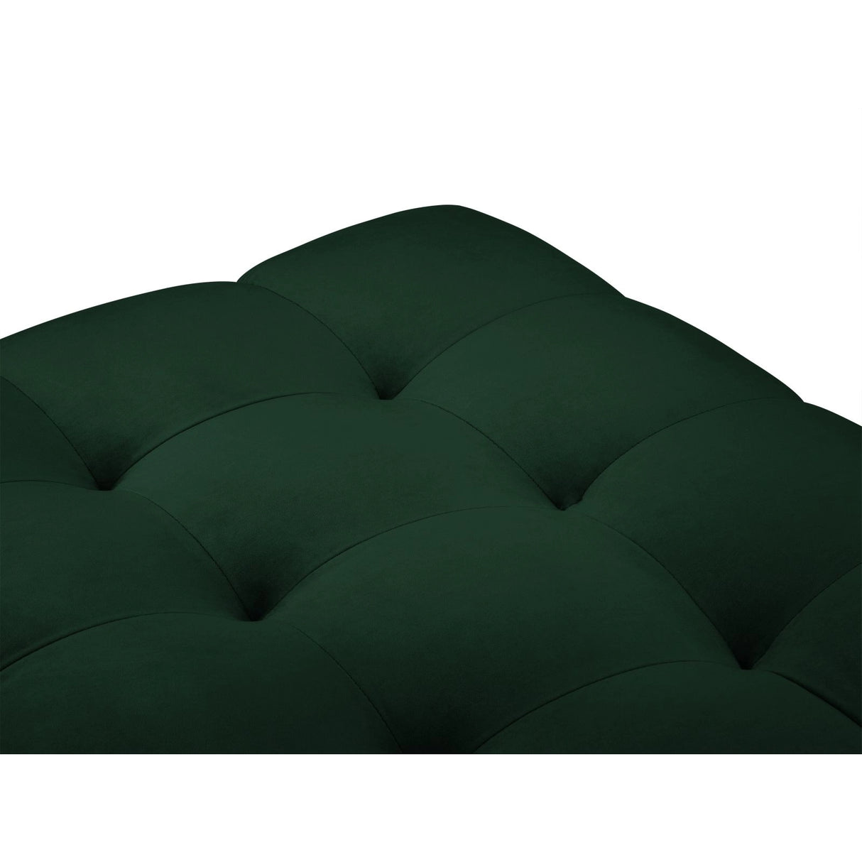 Bali Pouf aus Samt in Flaschengrün (Bluvel 78), 60x60x41 cm von Cosmopolitan Design – Bild 5