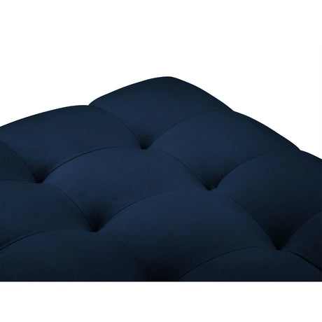 Bali Pouf aus Samt in Königsblau (Bluvel 86), 60x60x41 cm von Cosmopolitan Design – Bild 5