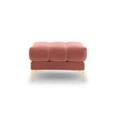 Bali Pouf aus Samt in Rosa (Bluvel 52), 60x60x41 cm von Cosmopolitan Design – Bild 4