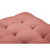 Bali Pouf aus Samt in Rosa (Bluvel 52), 60x60x41 cm von Cosmopolitan Design – Bild 5
