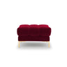 Bali Pouf aus Samt in Rot (Bluvel 59), 60x60x41 cm von Cosmopolitan Design – Bild 4