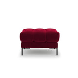 Bali Pouf aus Samt in Rot (Bluvel 59), 60x60x41 cm von Cosmopolitan Design – Bild 4