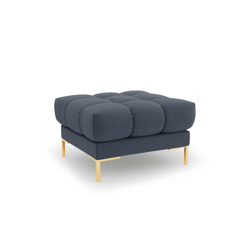 Bali Pouf aus Strukturierter Stoff in Dunkelblau (Nea 86), 60x60x41 cm von Cosmopolitan Design – Bild 1