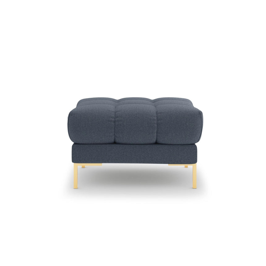 Bali Pouf aus Strukturierter Stoff in Dunkelblau (Nea 86), 60x60x41 cm von Cosmopolitan Design – Bild 3