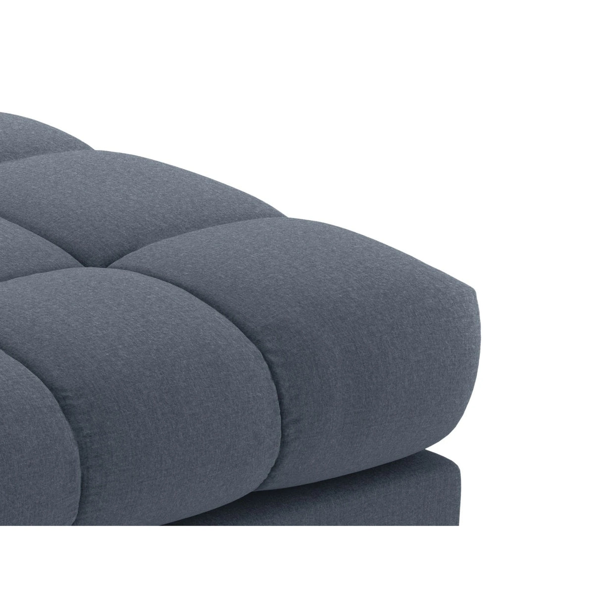 Bali Pouf aus Strukturierter Stoff in Dunkelblau (Nea 86), 60x60x41 cm von Cosmopolitan Design – Bild 4