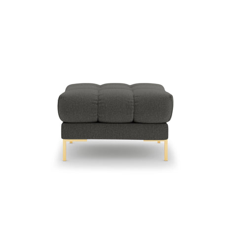 Bali Pouf aus Strukturierter Stoff in Dunkelgrau (Nea 16), 60x60x41 cm von Cosmopolitan Design – Bild 3