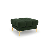 Bali Pouf aus Strukturierter Stoff in Dunkelgrün (Nea 78), 60x60x41 cm von Cosmopolitan Design – Bild 1