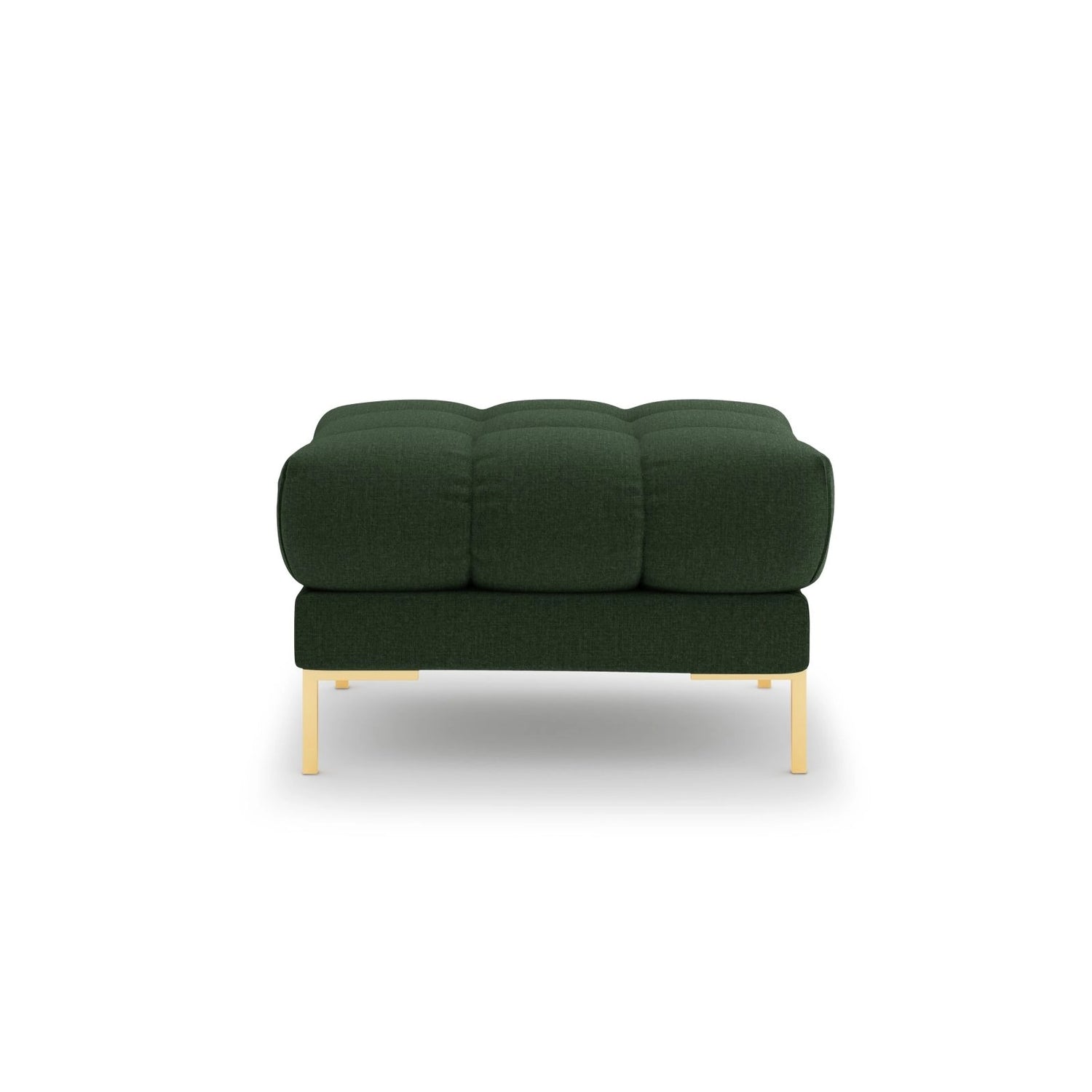 Bali Pouf aus Strukturierter Stoff in Dunkelgrün (Nea 78), 60x60x41 cm von Cosmopolitan Design – Bild 3