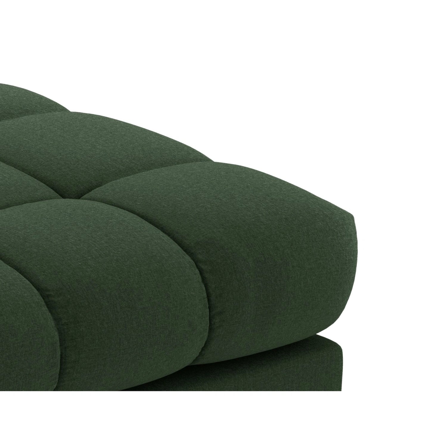 Bali Pouf aus Strukturierter Stoff in Dunkelgrün (Nea 78), 60x60x41 cm von Cosmopolitan Design – Bild 4