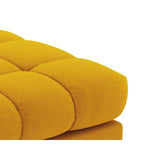 Bali Pouf aus Strukturierter Stoff in Gelb (Nea 66), 60x60x41 cm von Cosmopolitan Design – Bild 4