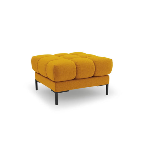 Bali Pouf aus Strukturierter Stoff in Gelb (Nea 66), 60x60x41 cm von Cosmopolitan Design – Bild 1