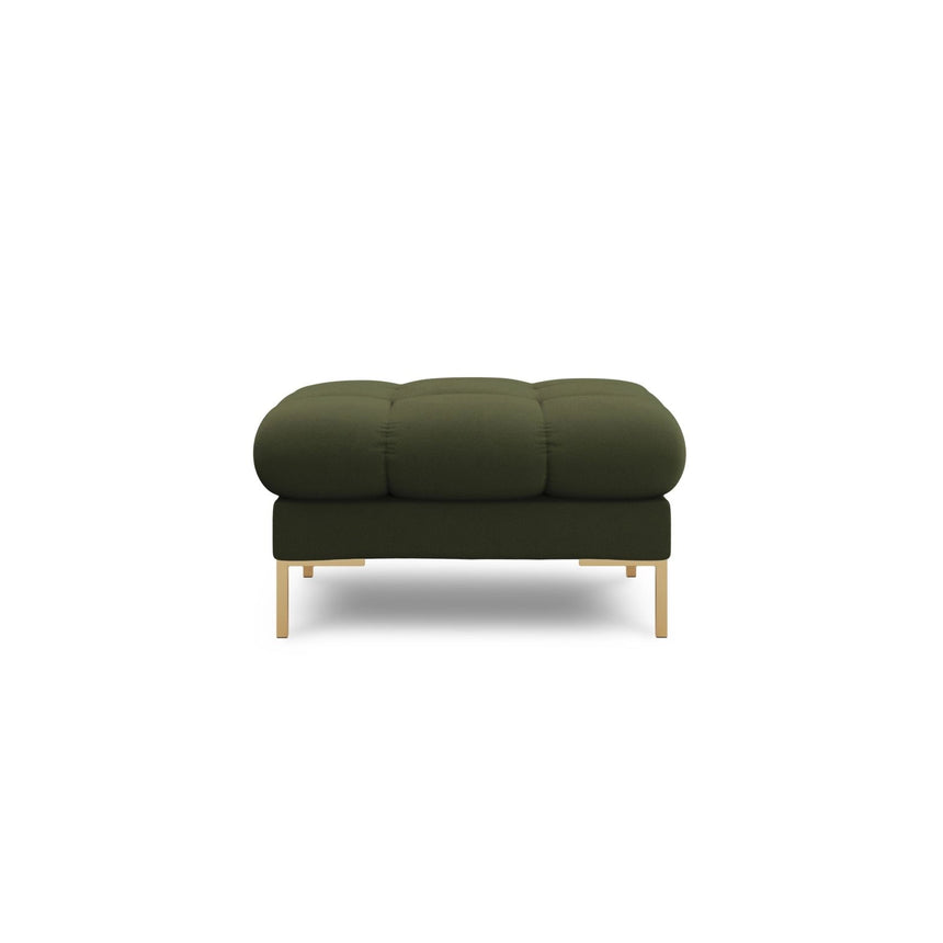 Bali Pouf aus Strukturierter Stoff in Grün (Neve 39), 60x60x41 cm von Cosmopolitan Design – Bild 3