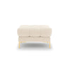 Bali Pouf aus Strukturierter Stoff in Hellbeige (Nea 23), 60x60x41 cm von Cosmopolitan Design – Bild 3