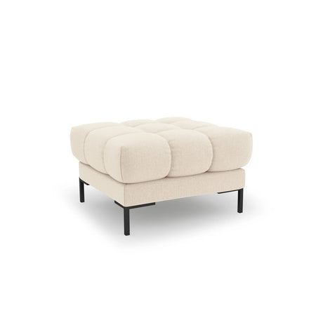 Bali Pouf aus Strukturierter Stoff in Hellbeige (Nea 23), 60x60x41 cm von Cosmopolitan Design – Bild 1