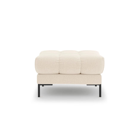 Bali Pouf aus Strukturierter Stoff in Hellbeige (Nea 23), 60x60x41 cm von Cosmopolitan Design – Bild 3