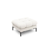 Bali Pouf aus Strukturierter Stoff in Hellbeige (Neve 02), 60x60x41 cm von Cosmopolitan Design – Bild 1