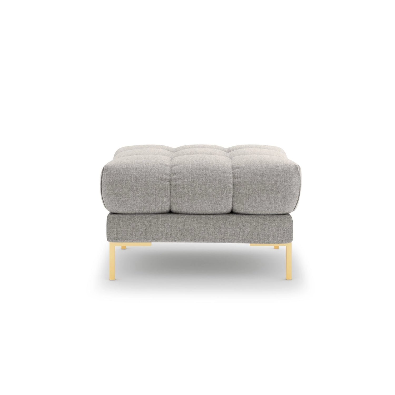 Bali Pouf aus Strukturierter Stoff in Hellgrau (Nea 07), 60x60x41 cm von Cosmopolitan Design – Bild 3
