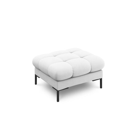 Bali Pouf aus Strukturierter Stoff in Hellgrau (Neve 80), 60x60x41 cm von Cosmopolitan Design – Bild 1