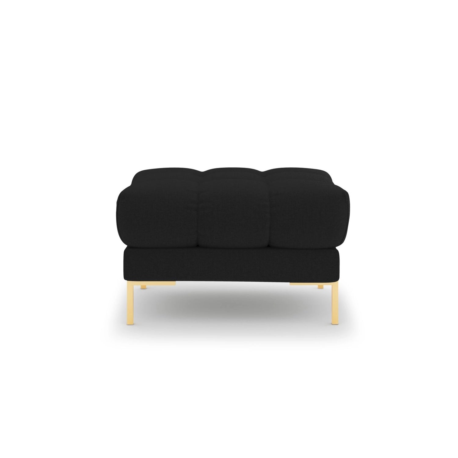Bali Pouf aus Strukturierter Stoff in Schwarz (Nea 19), 60x60x41 cm von Cosmopolitan Design – Bild 3