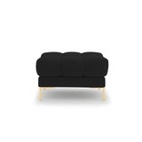 Bali Pouf aus Strukturierter Stoff in Schwarz (Nea 19), 60x60x41 cm von Cosmopolitan Design – Bild 3