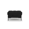 Bali Pouf aus Strukturierter Stoff in Schwarz (Nea 19), 60x60x41 cm von Cosmopolitan Design – Bild 3