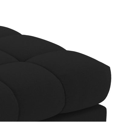 Bali Pouf aus Strukturierter Stoff in Schwarz (Nea 19), 60x60x41 cm von Cosmopolitan Design – Bild 4