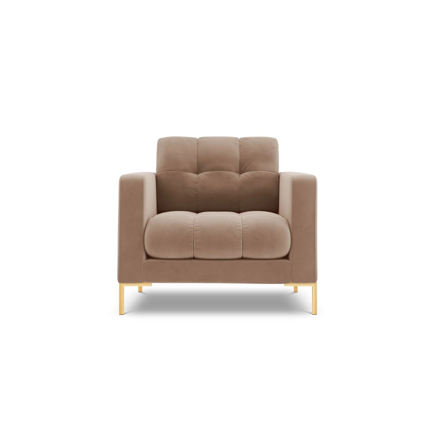 Bali Sessel aus Samt in Beige (Bluvel 28), 87x96x75 cm von Cosmopolitan Design – Bild 1