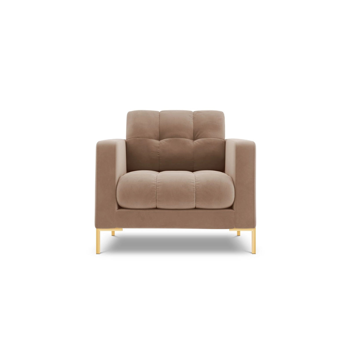 Bali Sessel aus Samt in Beige (Bluvel 28), 87x96x75 cm von Cosmopolitan Design – Bild 1