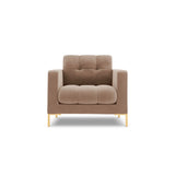 Bali Sessel aus Samt in Beige (Bluvel 28), 87x96x75 cm von Cosmopolitan Design – Bild 1