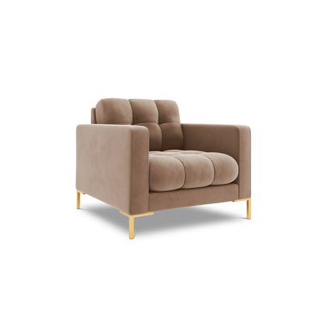 Bali Sessel aus Samt in Beige (Bluvel 28), 87x96x75 cm von Cosmopolitan Design – Bild 4