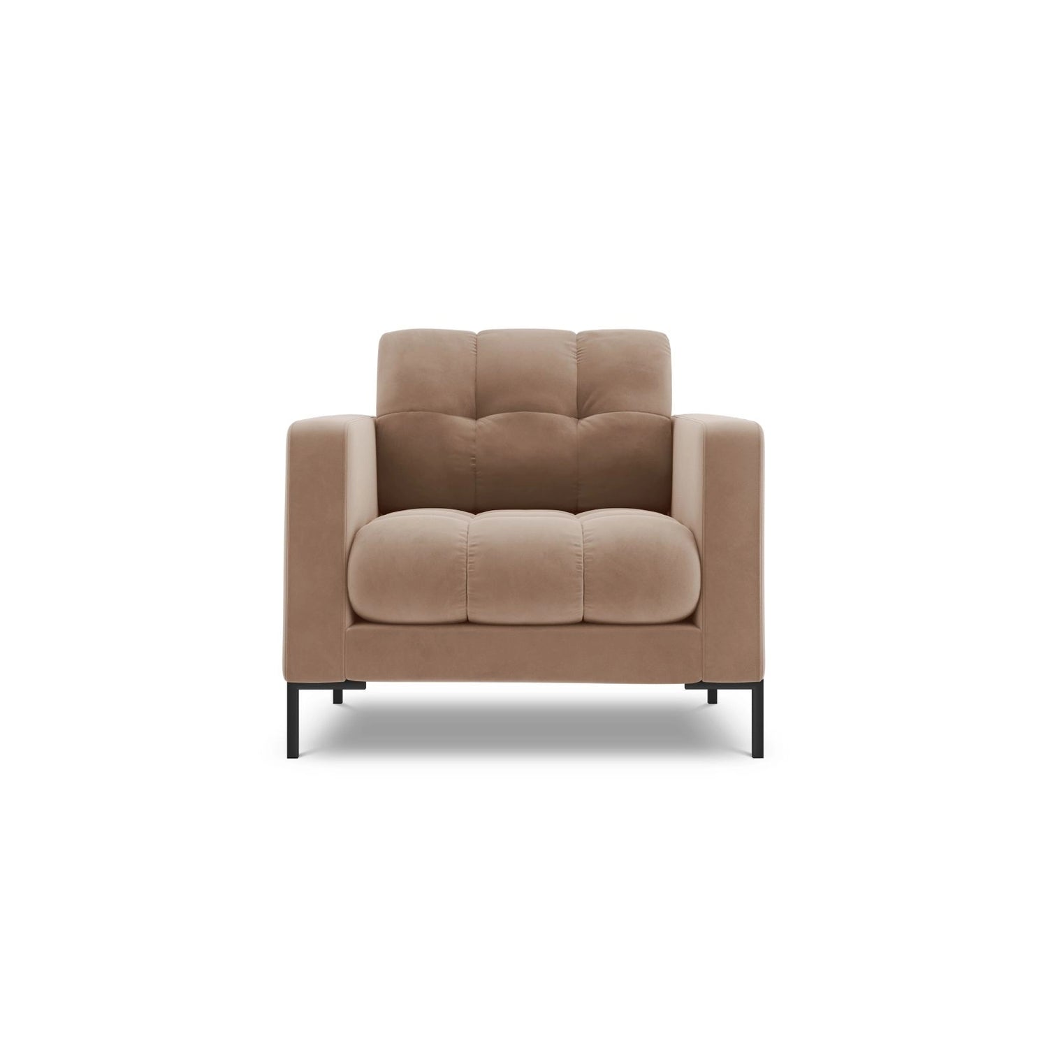 Bali Sessel aus Samt in Beige (Bluvel 28), 87x96x75 cm von Cosmopolitan Design – Bild 1