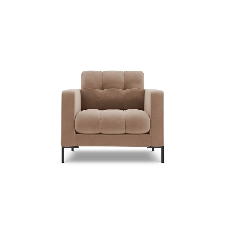 Bali Sessel aus Samt in Beige (Bluvel 28), 87x96x75 cm von Cosmopolitan Design – Bild 1