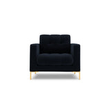 Bali Sessel aus Samt in Dunkelblau (Bluvel 89), 87x96x75 cm von Cosmopolitan Design – Bild 1