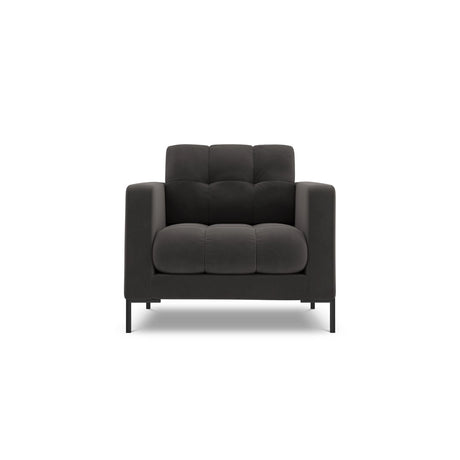 Bali Sessel aus Samt in Dunkelgrau (Bluvel 18), 87x96x75 cm von Cosmopolitan Design – Bild 1